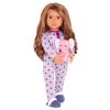 DOLL W/ ONESIE AND ELEPHANT PLUSH TOY