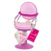 SALON CHAIR W/ ACC’Y (PURPLE W/ HEART PATTERN)"
