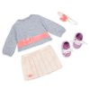 Doll w/ Pink Pleated Skirt, Mei (Asian) - Image 2