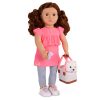 DOLL W/PUPPY & CARRIER, BECCA &PEARL